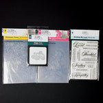 LDRS Creative Clear Stamp, Dies + 3D Embossing Folder Bundle