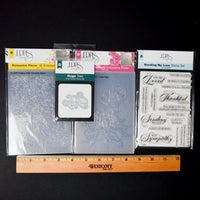 LDRS Creative Clear Stamp, Dies + 3D Embossing Folder Bundle