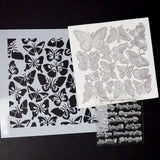 Butterfly Stencils, Dies + Mountable Stamp Set