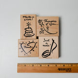 Stampin' Up! Notable Notes Rubber Stamps - Set of 4