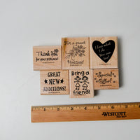 Stampin' Up! Business Memos Rubber Stamps - Set of 6