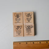 Stampin' Up! Angels Mini Rubber Stamps - Set of 4