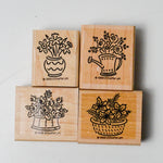 Stampin' Up! Bitty Bouquets Rubber Stamps - Set of 4