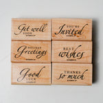 Stampin' Up! Sincere Salutations Rubber Stamps - Set of 6