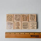 Stampin' Up! Quick & Cute Rubber Stamps- Set of 8