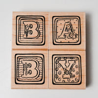 Baby Square Stamps - Set of 4