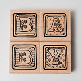 Baby Square Stamps - Set of 4