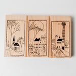 Stampin' Up! Country Pleasures Rubber Stamps - Set of 3