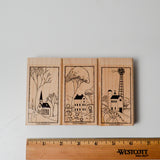 Stampin' Up! Country Pleasures Rubber Stamps - Set of 3