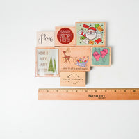 Christmas Themed Stamp Set - Set of 7