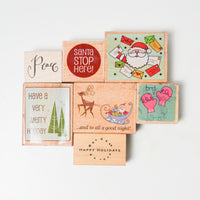 Christmas Themed Stamp Set - Set of 7