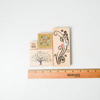 Floral Stamp Set - Set of 4