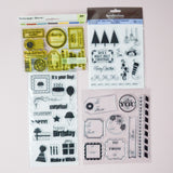 Clear Stamps - 4 Packs