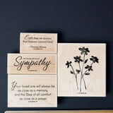 Sympathy Themed Stamps - Set of 4