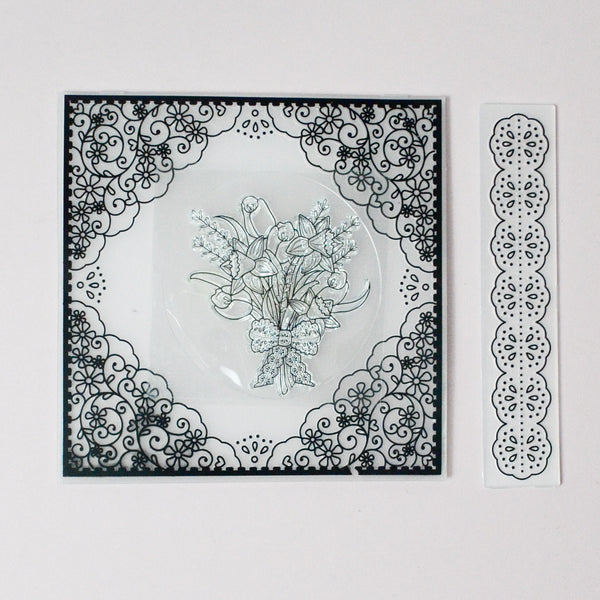 Floral Stamp + Embossing Folder Set