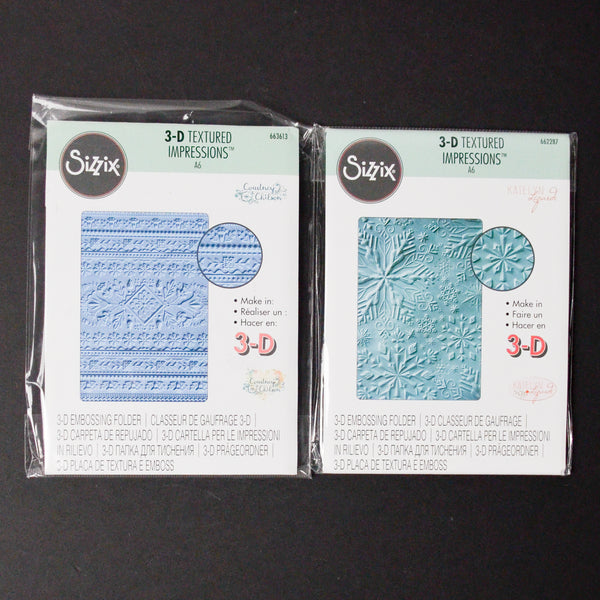 Sizzix 3-D Textured Impressions - Set of 2