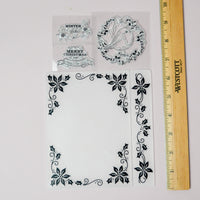 Christmas Mountable Stamp + Embossing Folder Set