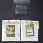 Sizzix Birthday & Thank You Embossing Folders