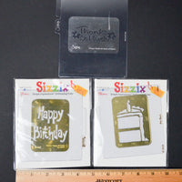 Sizzix Birthday & Thank You Embossing Folders