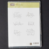 Stampin' Up! Whimsical Words Mountable Stamp Set
