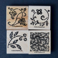 Stampin' Up! Two-Step Stampin' Stippled Stencils Rubber Stamp Set