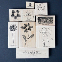 Stampin' Up! Two-Step Stampin' Heartfelt Thanks Rubber Stamp Set