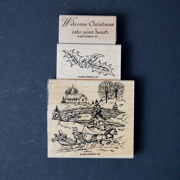 Stampin' Up! Sleigh Bells Ring Rubber Stamp Set