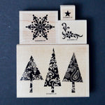 Stampin' Up! Hostess Patterned Pines Rubber Stamp Set