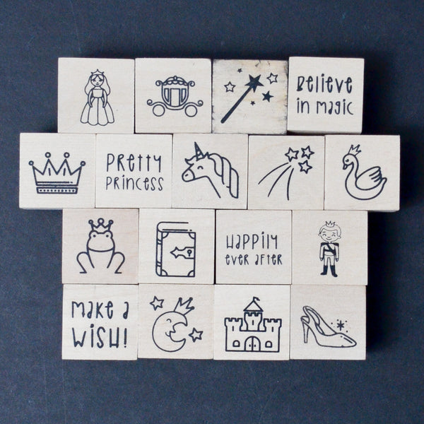 Fairy Tale Rubber Stamp Set - Set of 17