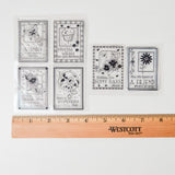 Assorted Greetings Mountable Stamp Set - Set of 6