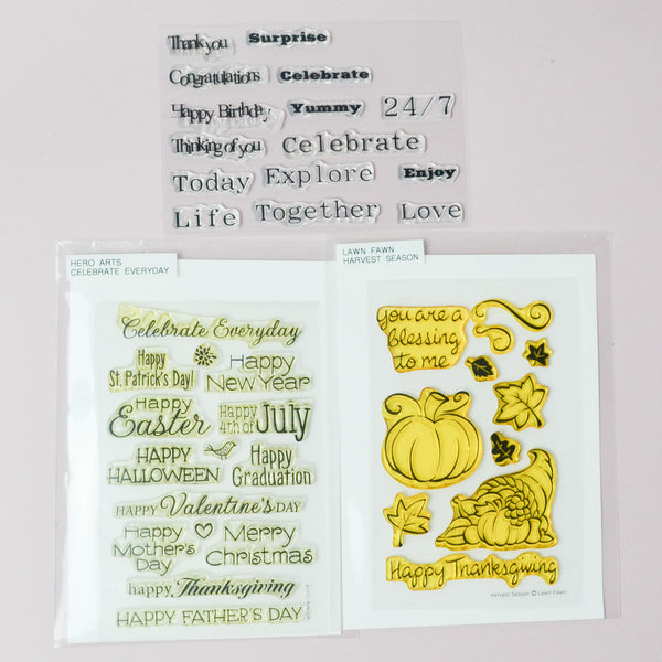 Assorted Holiday Mountable Stamp Set