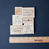 Saint Patrick's Day Rubber Stamp Set - Set of 6