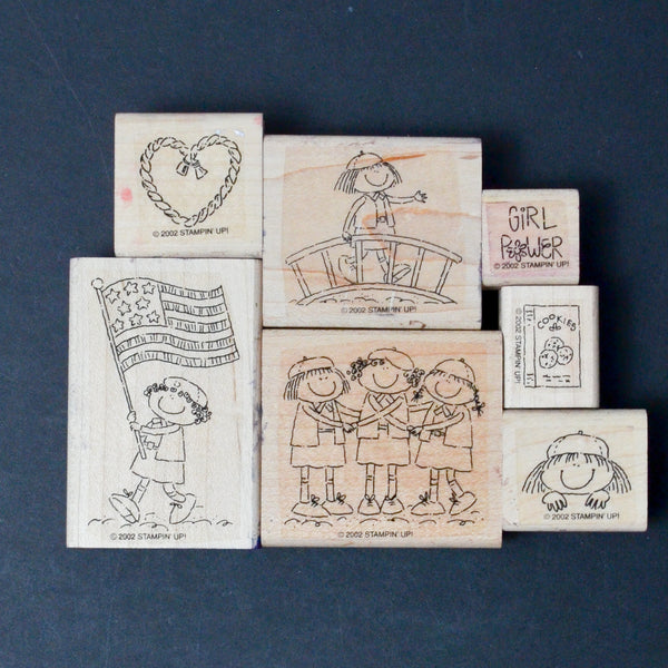 Stampin' Up! Girl Power Rubber Stamp Set - Set of 7