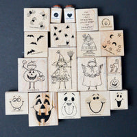 Stampin' Up! Assorted Halloween Rubber Stamps - Set of 19