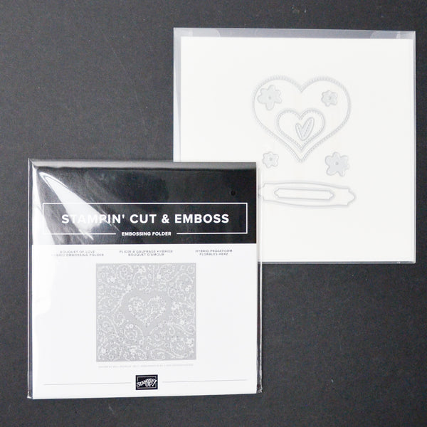 Stampin' Cut & Emboss Bouquet of Love Embossing Folder + Die Set