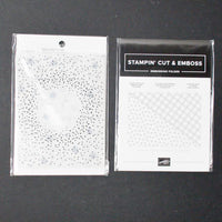 Stampin' Cut + Emboss Star-Crossed Embossing Folder + Recollections Embossing Folder Set