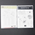 Stampin' Up! Pleasant Poppies Stamp + Painted Poppies Cling Stamp & Die Set