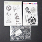 Floral + Leaf Silhouette Stamp Set Bundle - 3 Sets