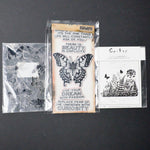 Butterflies + Floral Cling Stamp Set Bundle - 3 Sets