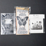 Butterflies + Floral Cling Stamp Set Bundle - 3 Sets