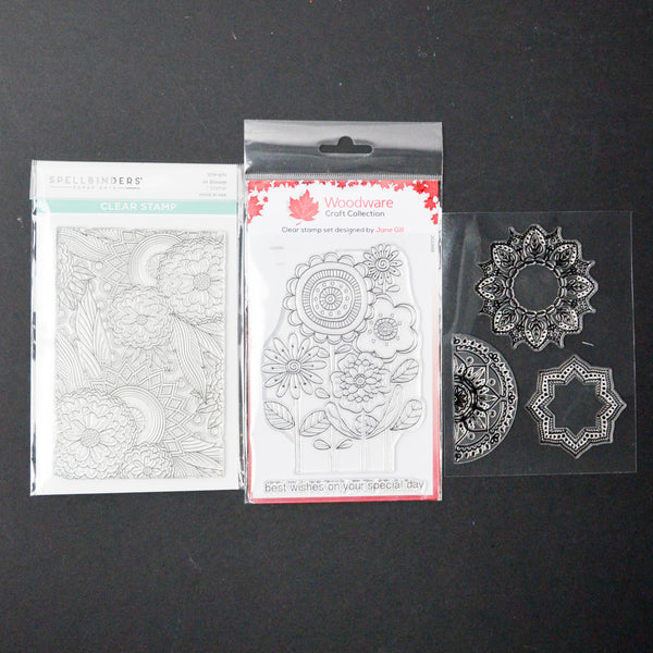 Floral + Mandala Clear Stamp Bundle