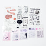 Wedding Themed Clear + Mountable Stamp Set Bundle