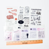 Wedding Themed Clear + Mountable Stamp Set Bundle