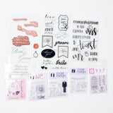 Wedding Themed Clear + Mountable Stamp Set Bundle