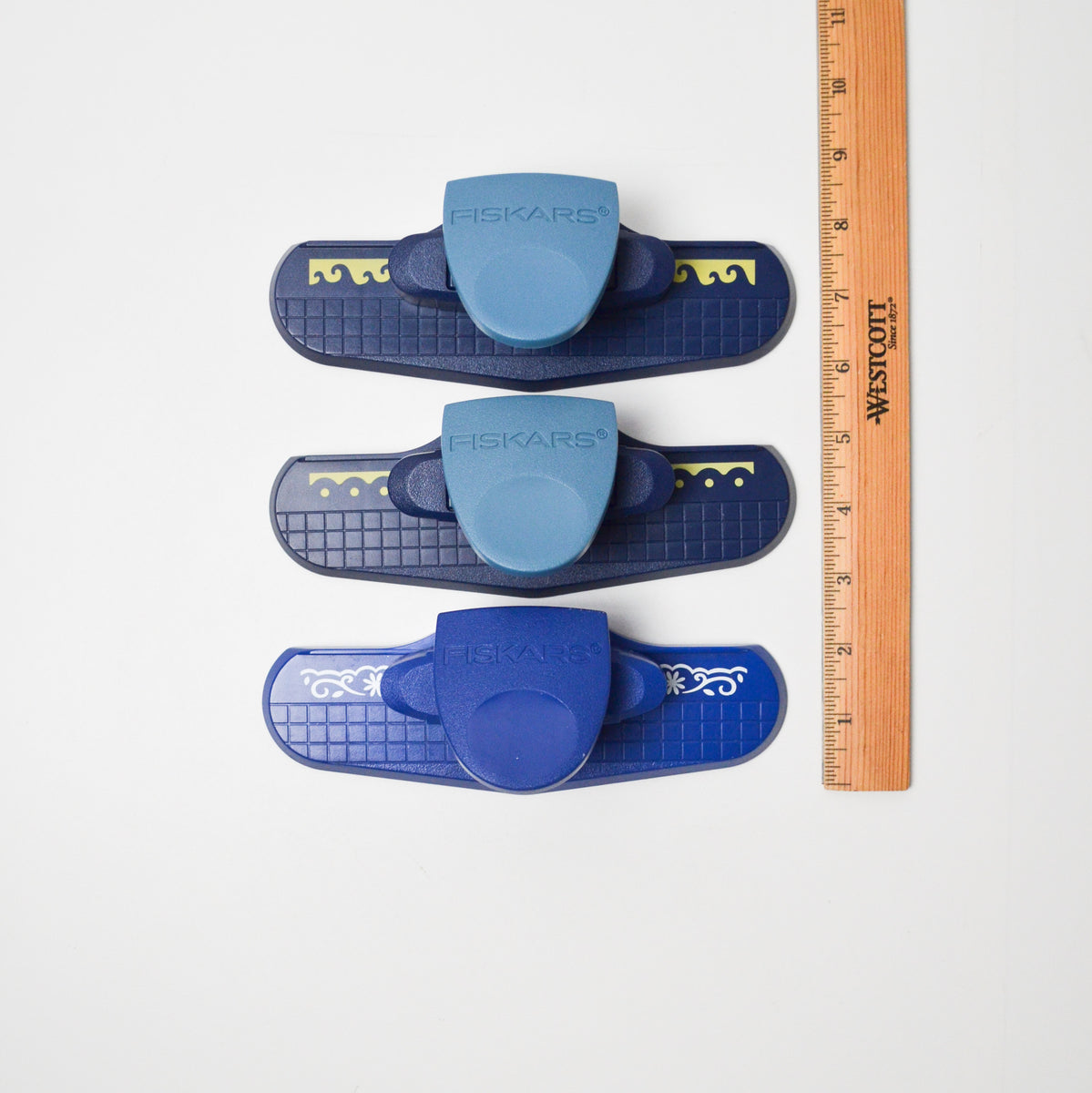Fiskars border paper punches set of 3 make mend