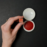 Seal Stamp with Red Ink Paste