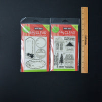 Hero Arts Poly Clear Christmas Stamp Sets - Bundle of 2