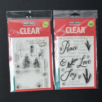Hero Arts Poly Clear Christmas Stamp Sets - Bundle of 2