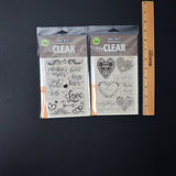 Hero Arts PolyClear Valentine Stamp Sets - Bundle of 2