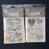 Hero Arts PolyClear Valentine Stamp Sets - Bundle of 2